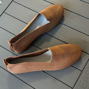 Brown Macrame Style Women's Flats